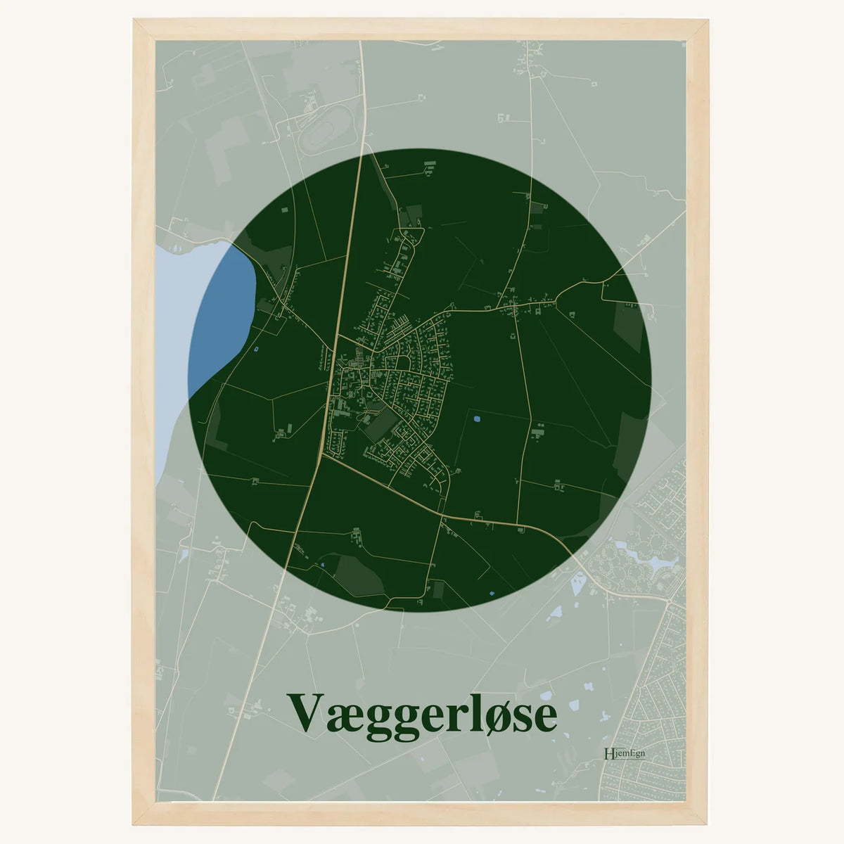 Væggerløse plakat – Centrum 2026 – Mørk grøn
