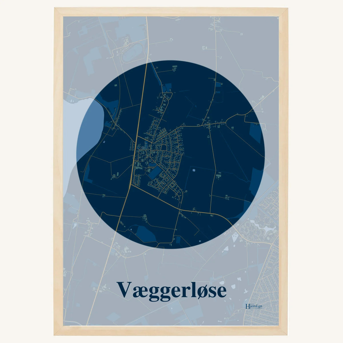 Væggerløse plakat – Centrum 2026 – Mørk blå
