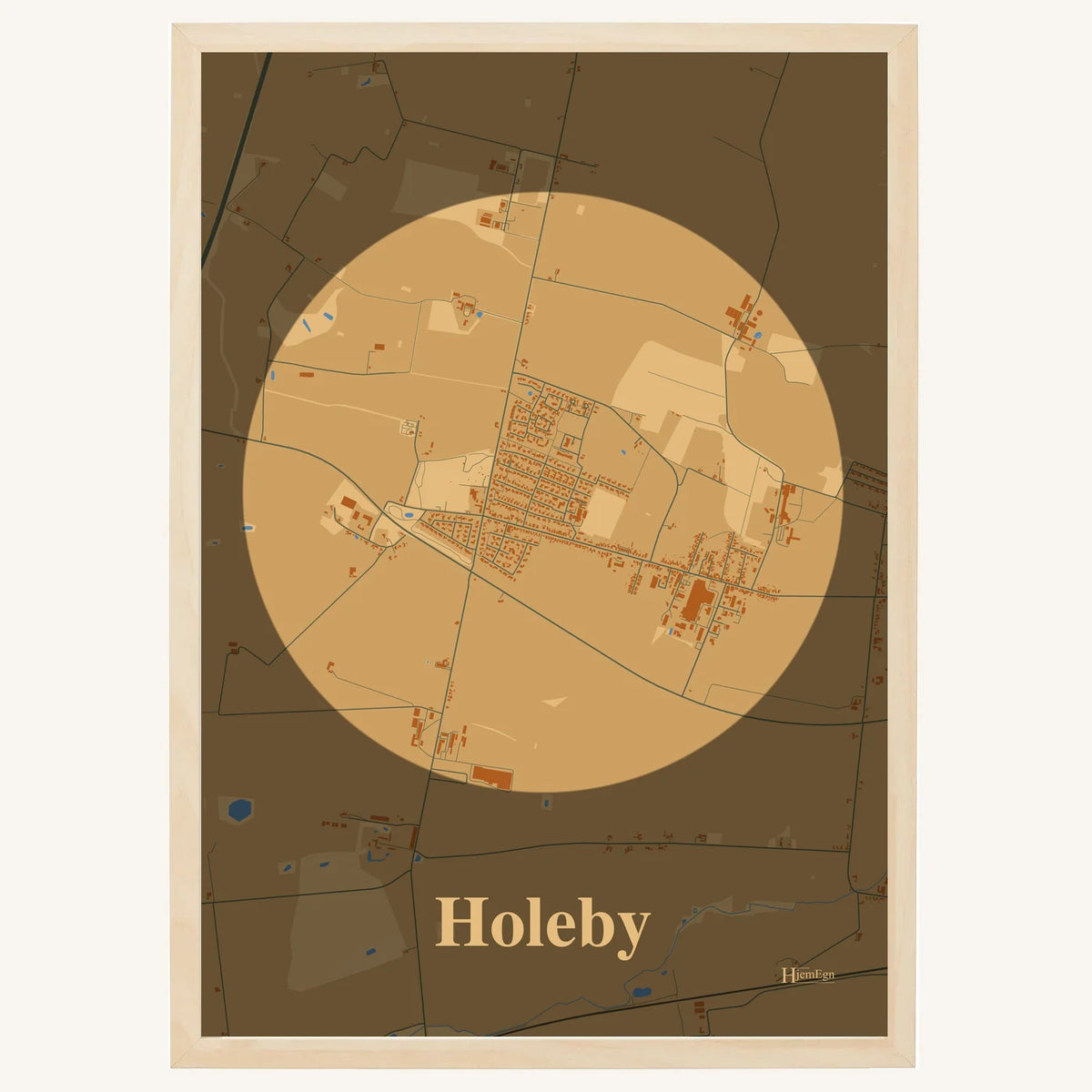 Holeby plakat – Centrum 2026 – Lys pastel brun