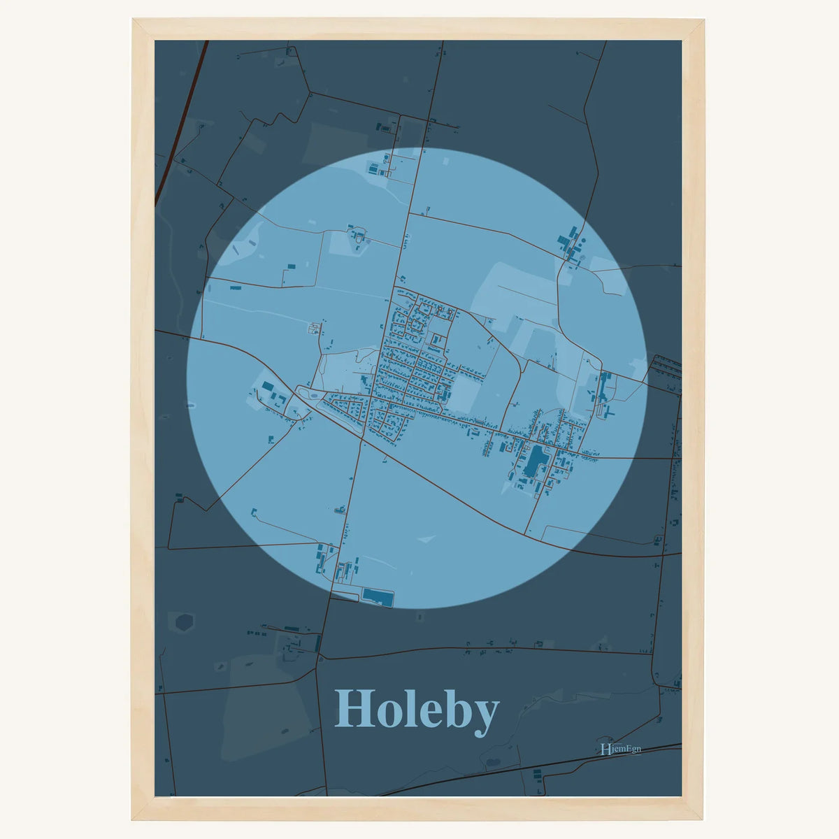 Holeby plakat – Centrum 2026 – Lys pastel blå