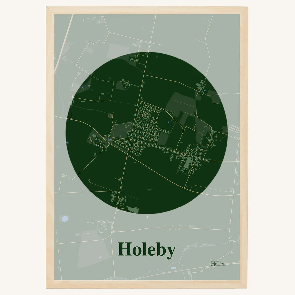 Holeby plakat – Centrum 2026 – Mørk grøn