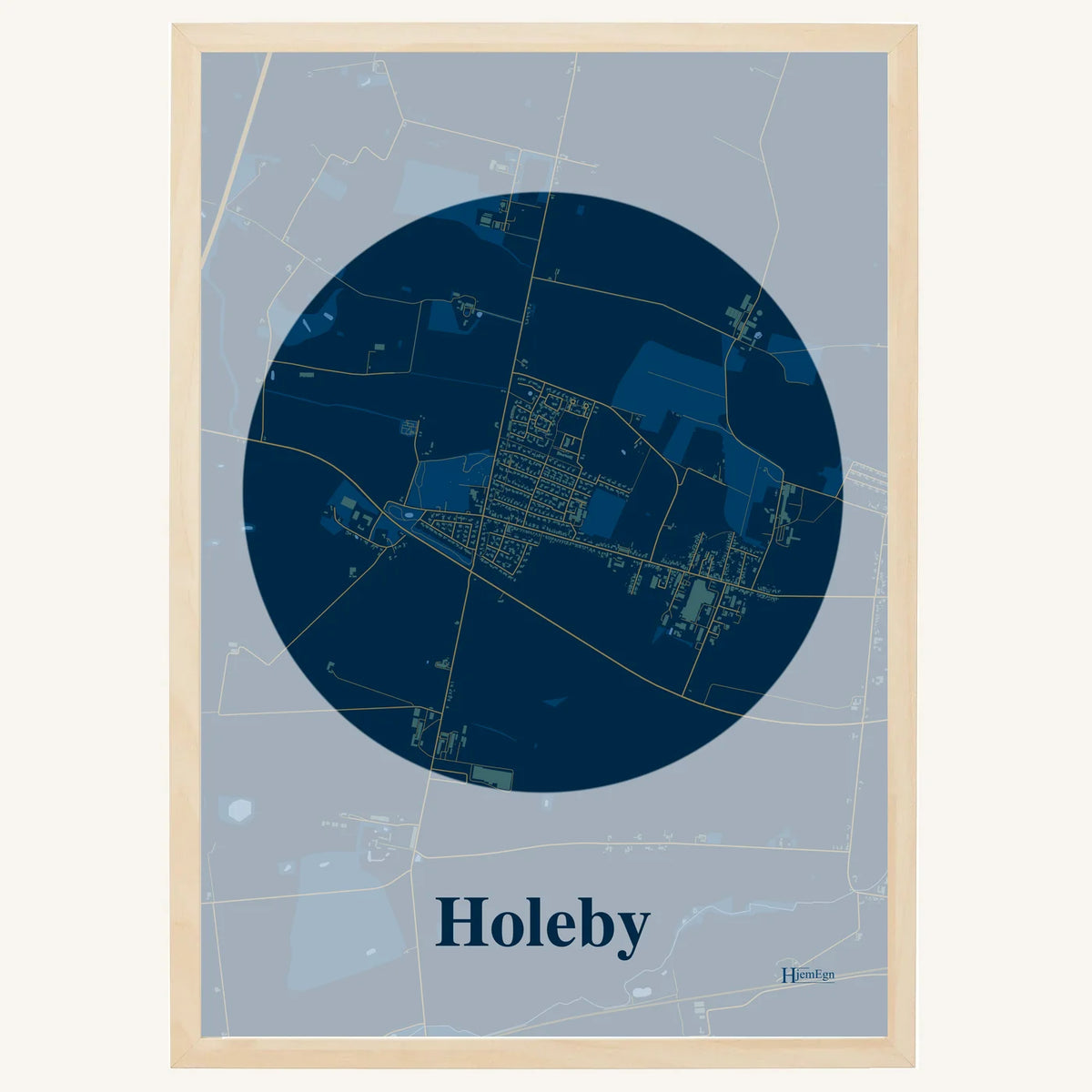 Holeby plakat – Centrum 2026 – Mørk blå