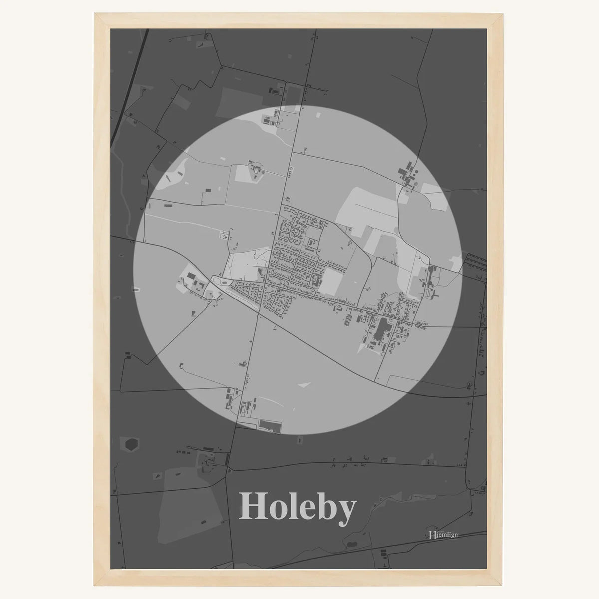 Holeby plakat – Centrum 2026 – Lys pastel grå
