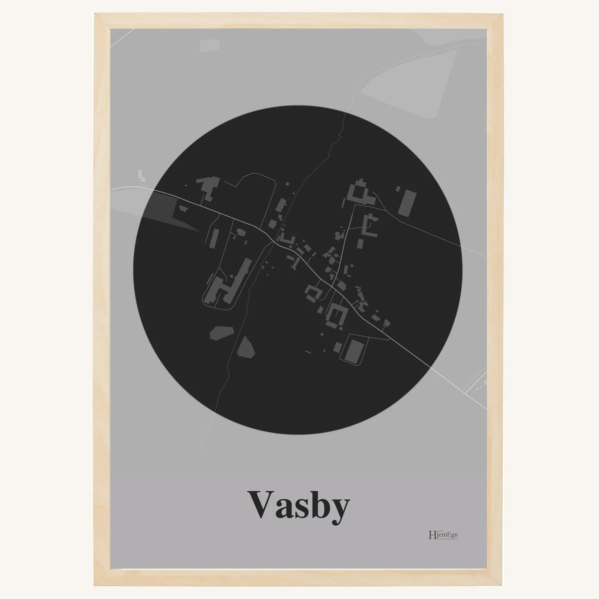 Vasby plakat – Centrum 2026 – Mørk grå
