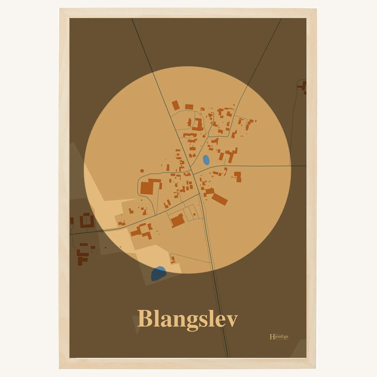 Blangslev plakat – Centrum 2026 – Lys pastel brun