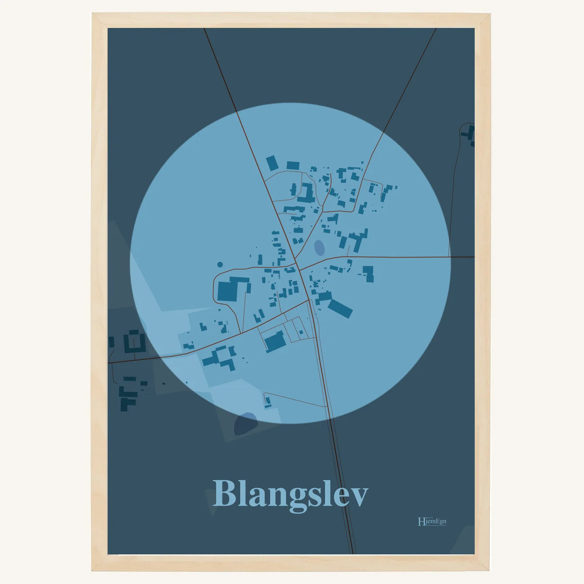 Blangslev plakat – Centrum 2026 – Lys pastel blå