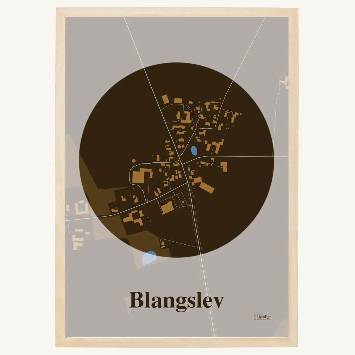 Blangslev plakat – Centrum 2026 – Mørk brun