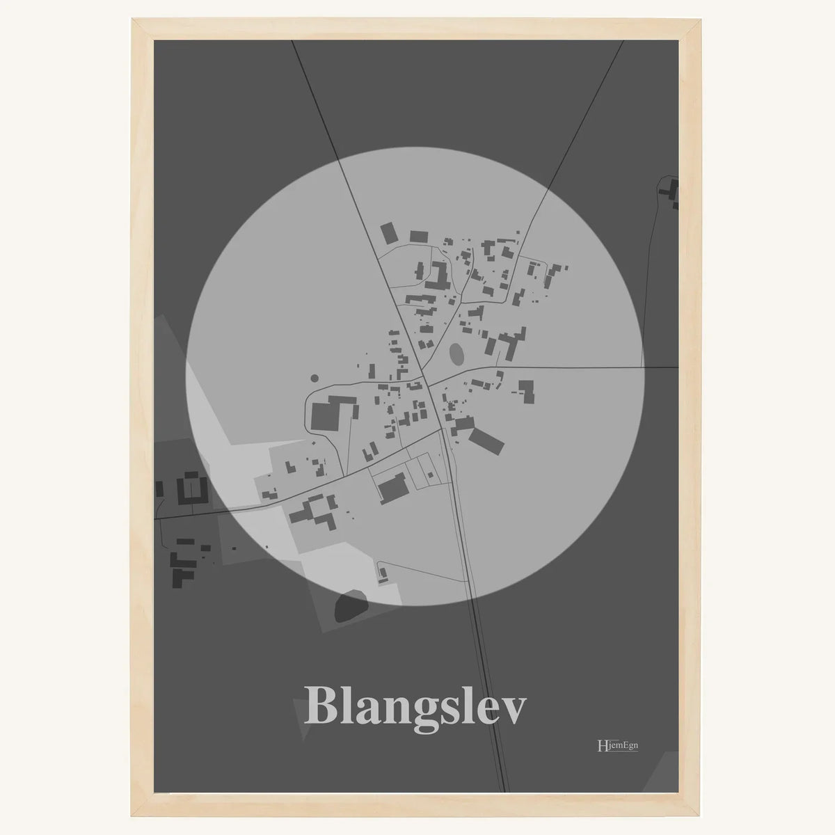 Blangslev plakat – Centrum 2026 – Lys pastel grå