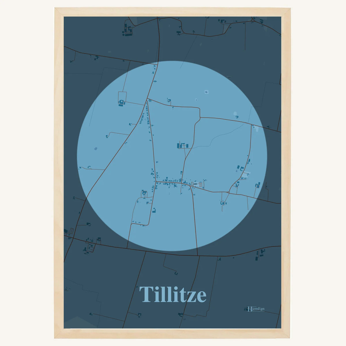 Tillitze plakat – Centrum 2026 – Lys pastel blå