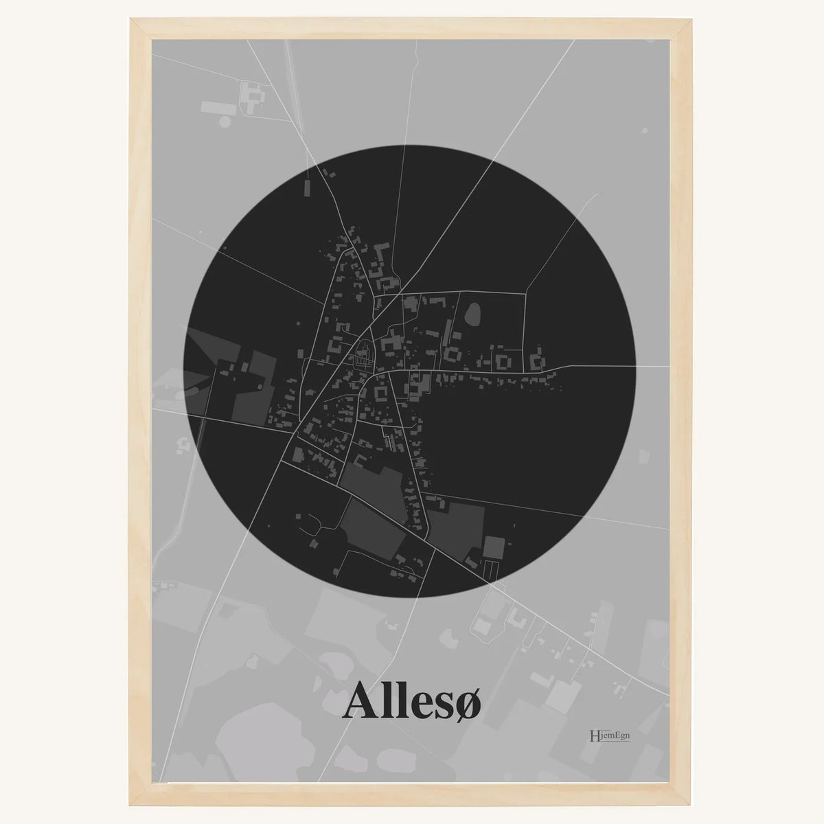 Allesø plakat – Centrum 2026 – Mørk grå