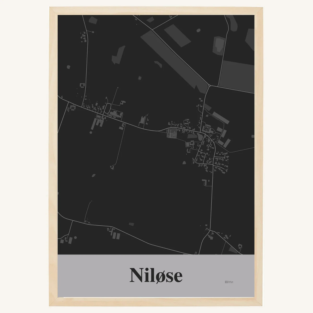 Niløse plakat – Firkantet 2026 – Mørk grå