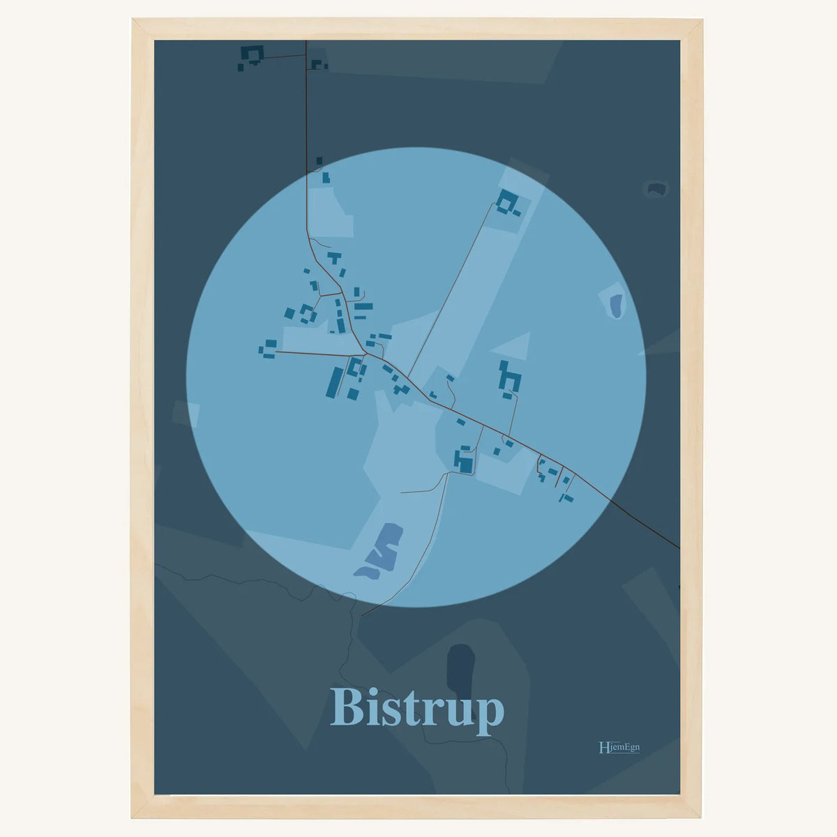 Bistrup plakat – Centrum 2026 – Lys pastel blå