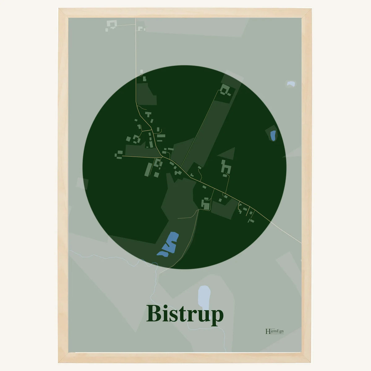 Bistrup plakat – Centrum 2026 – Mørk grøn