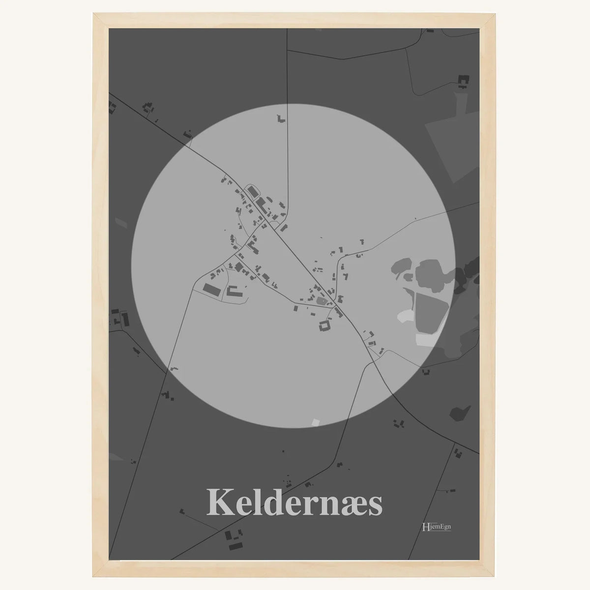 Keldernæs plakat – Centrum 2026 – Lys pastel grå