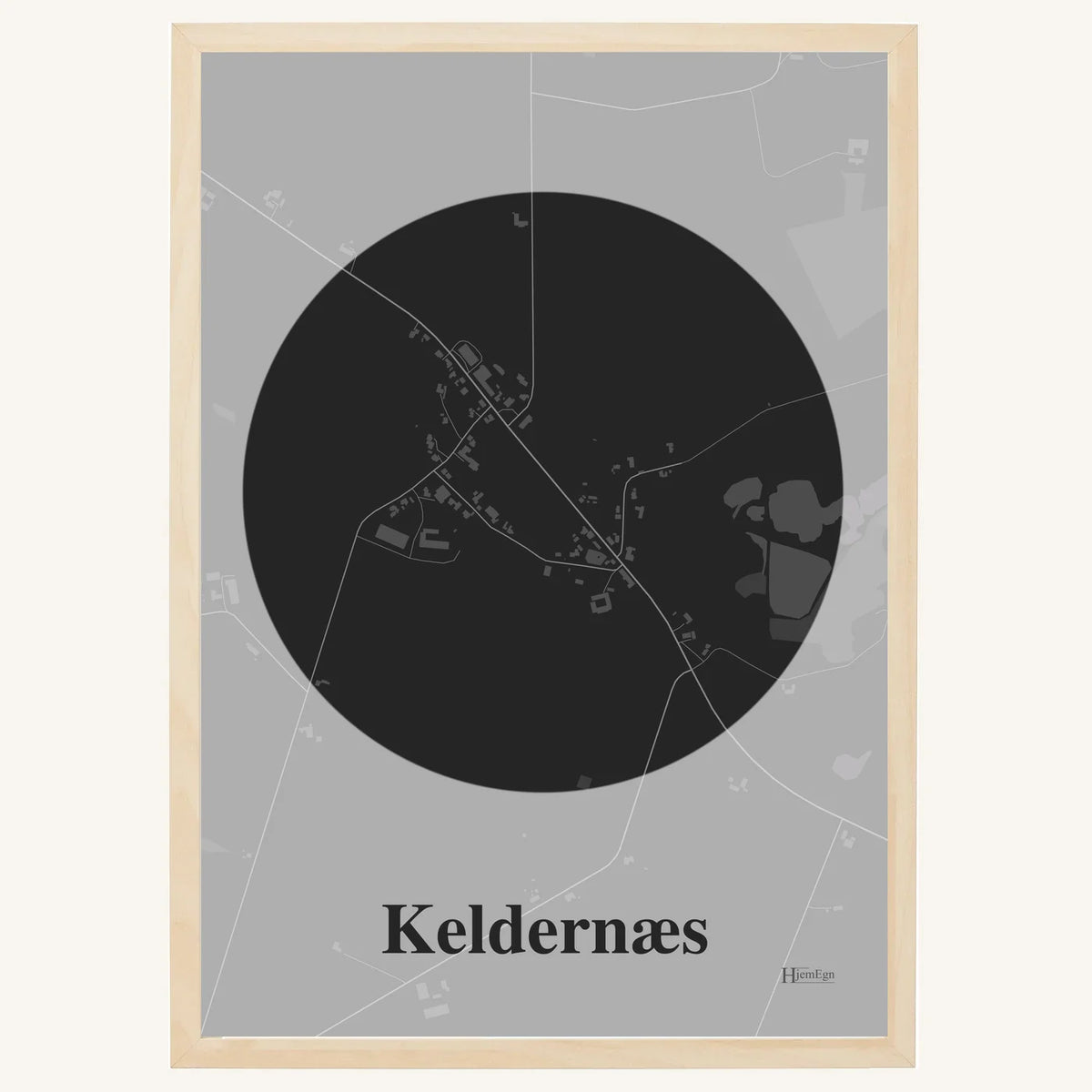 Keldernæs plakat – Centrum 2026 – Mørk grå