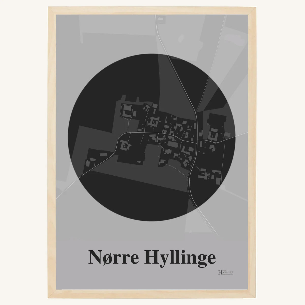 Nørre Hyllinge plakat – Centrum 2026 – Mørk grå