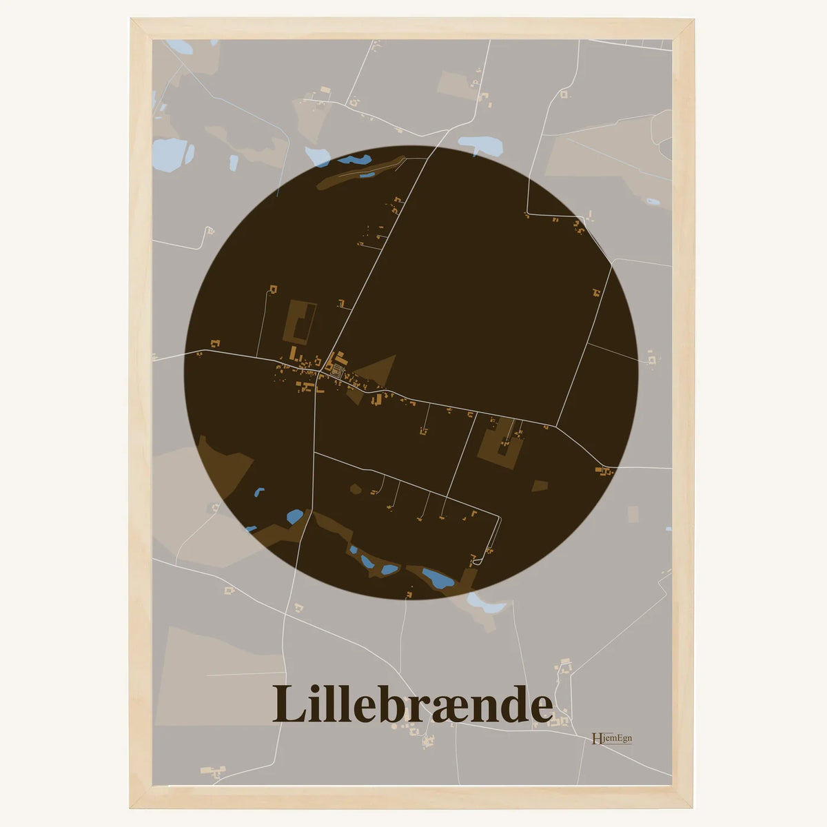 Lillebrænde plakat – Centrum 2026 – Mørk brun