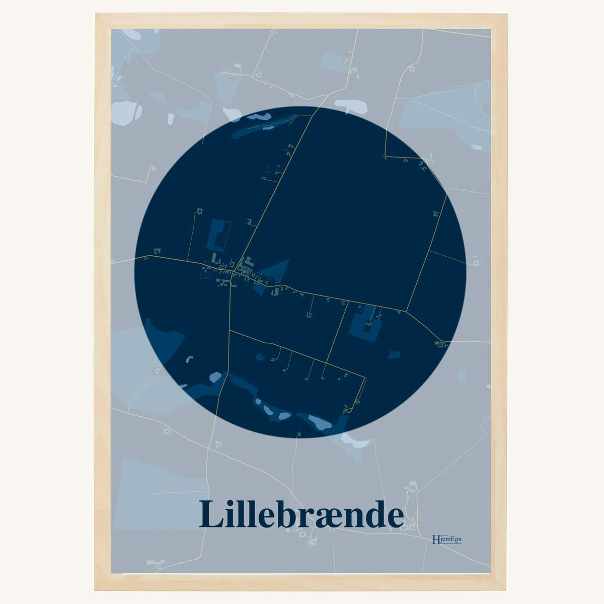 Lillebrænde plakat – Centrum 2026 – Mørk blå
