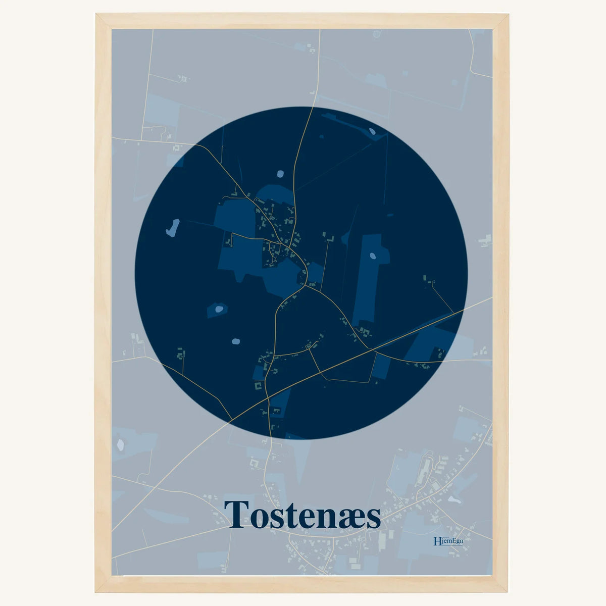 Tostenæs plakat – Centrum 2026 – Mørk blå