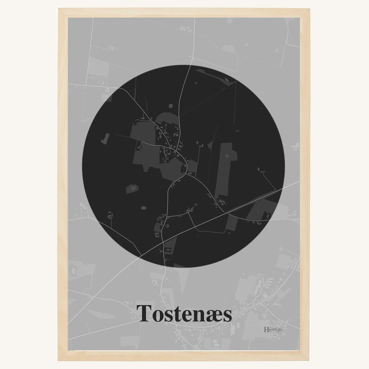 Tostenæs plakat – Centrum 2026 – Mørk grå