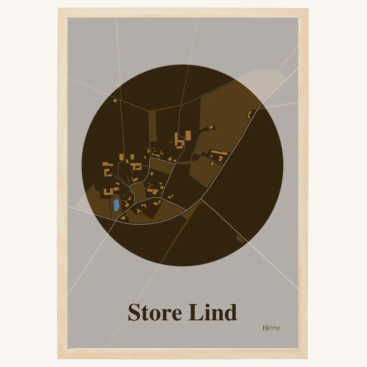 Store Lind plakat – Centrum 2026 – Mørk brun