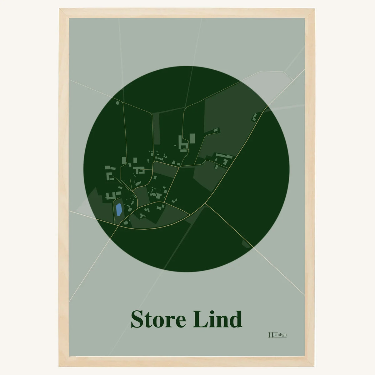 Store Lind plakat – Centrum 2026 – Mørk grøn