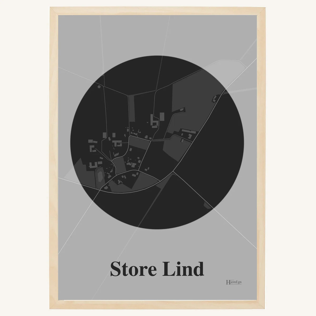 Store Lind plakat – Centrum 2026 – Mørk grå