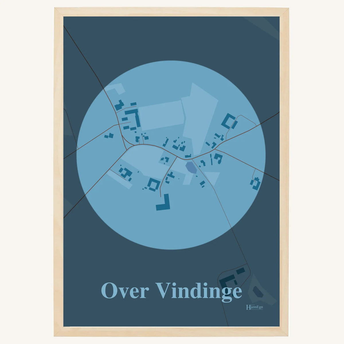 Over Vindinge plakat – Centrum 2026 – Lys pastel blå