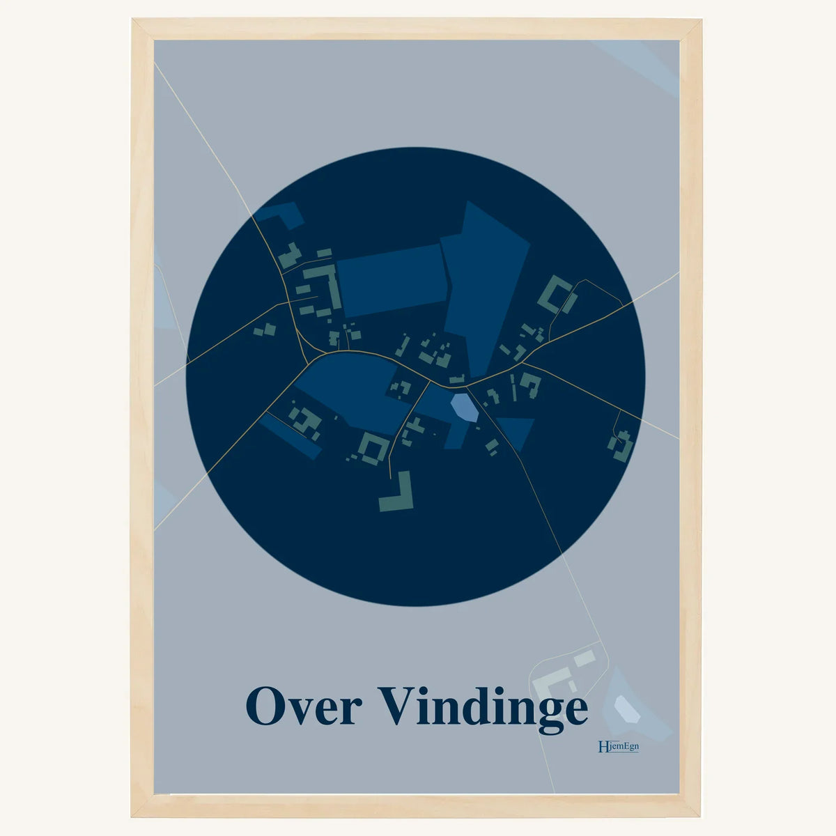 Over Vindinge plakat – Centrum 2026 – Mørk blå