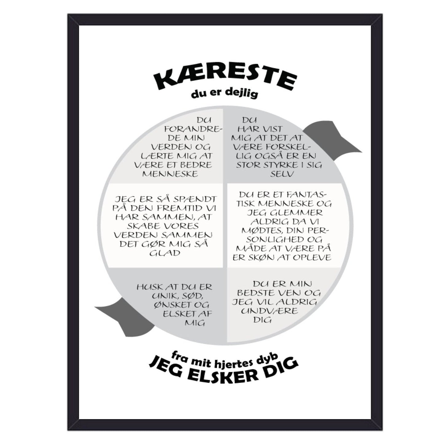 kæreste personlig citat plakat